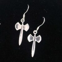 Sterling Silver Labrys Battleaxe Dangle Earring