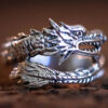 Sterling Silver Wrap Around Dragon Ring - Image 2