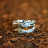 Sterling Silver Wrap Around Dragon Ring