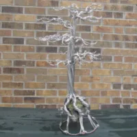Handcrafted Gemstone Display Trees with Peridot