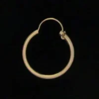 Gold Filled 12mm U-Wire Tube Hoop Earring