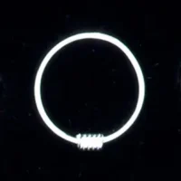 Sterling Silver 9mm Wire Hoop with Spring Earring