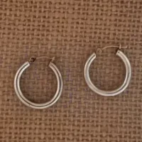 SS HOOP with 14kt Gold Earwire