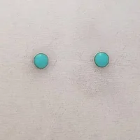 Natural Turquoise Stud Earrings