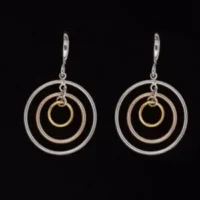 Sterling Silver Ecliptic Dangle Earrings- 3 Colors