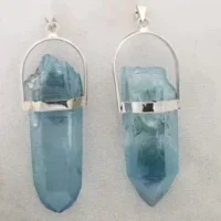 SS AQUA AURA CRYSTAL PENDANT