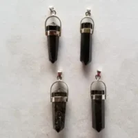 Sterling Silver Black Tourmaline Pendants