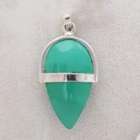 SS MALACHITE PENDANT
