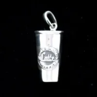 Sterling Silver Coffee Cup Pendant