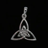 Sterling Silver Celtic Double Triquetra Pendant