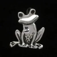 Sterling Silver Happy Frog Pendant