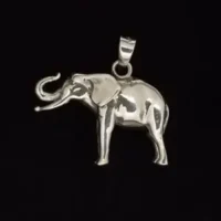 Sterling Silver 3-D Elephant Pendant