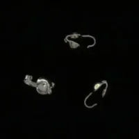 SS Clamshell Bead Tips qty 10