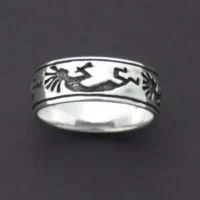Sterling Silver Kokopelli Band Ring