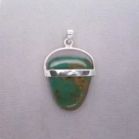 Beautiful Sterling Silver Turquoise Doublet Pendant