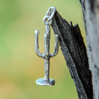 Sterling Silver Cactus Pendant
