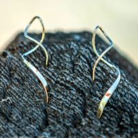 Gold Filled Small Corkscrew Earring