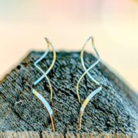 14k Gold Medium Corkscrew Earring
