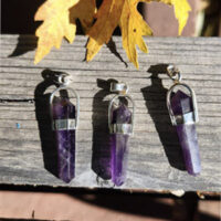 Sterling Silver Amethyst Point Pendant